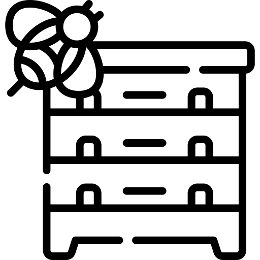 Beehive farming nature beehive icon