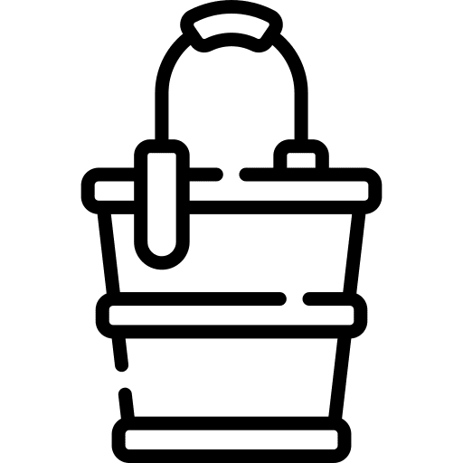 Bucket tool equipment gardening icon