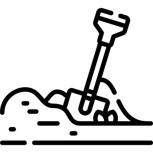 Shovel maturity plant shovel icon