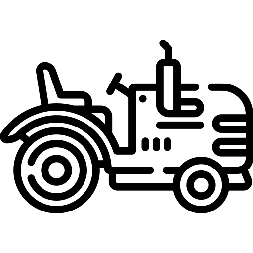 Tractor tractor farm farming and gardening icon