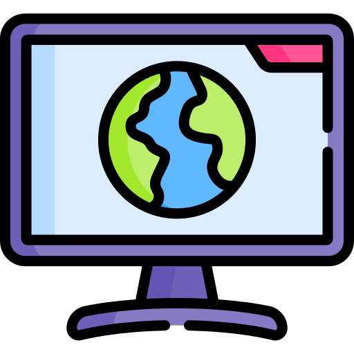 Earth television live earth grid icon