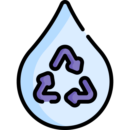 Save water treatment save water clean water icon