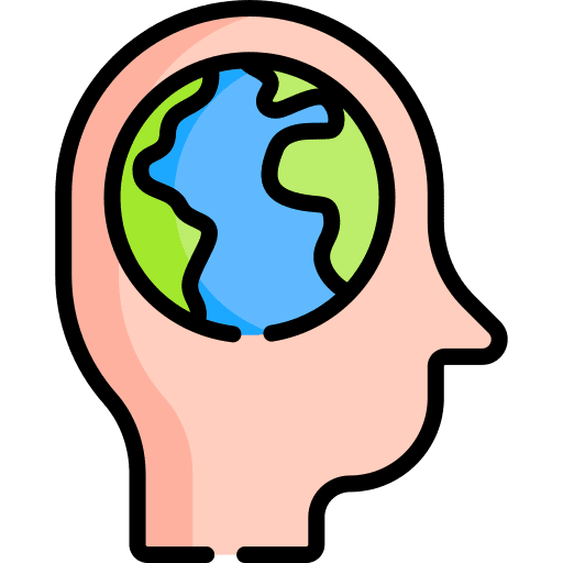 Earth day care earth think eco icon