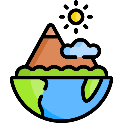 Ecology sun ecology forestry icon