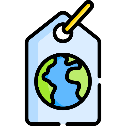 Tag ecology tag commerce and shopping icon