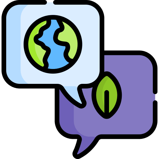 Chat chat speech bubble ecology and environment icon