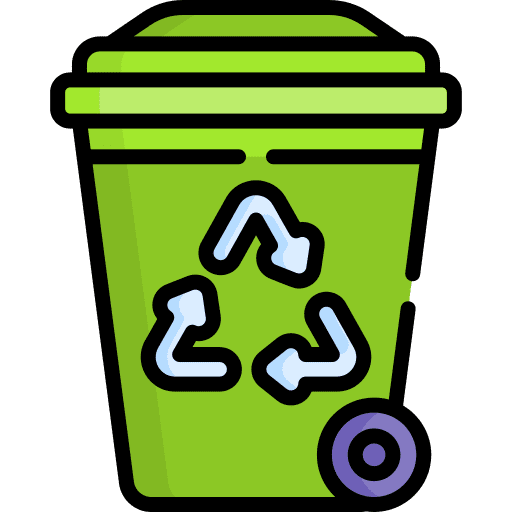 Recycle bin can recycle bin garbage icon