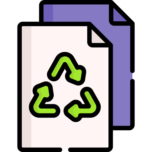 Recycle ecology and environment file recycling icon