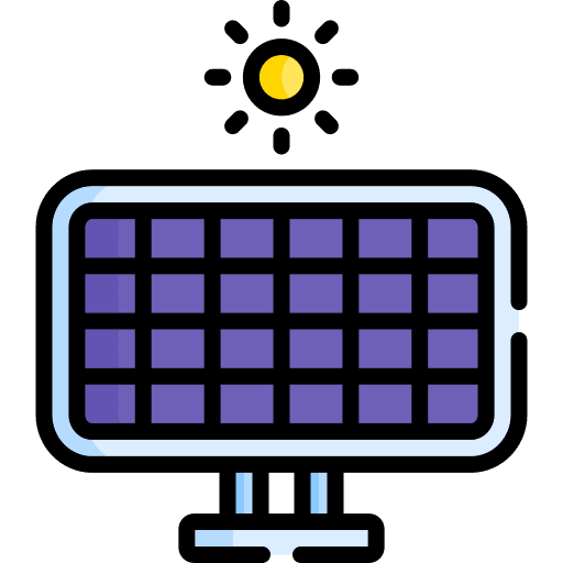 Solar panel solar energy earth ecology and environment icon