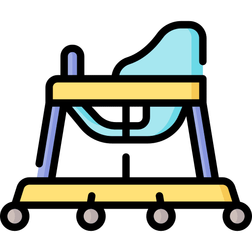 Baby walker transportation toy baby walker icon