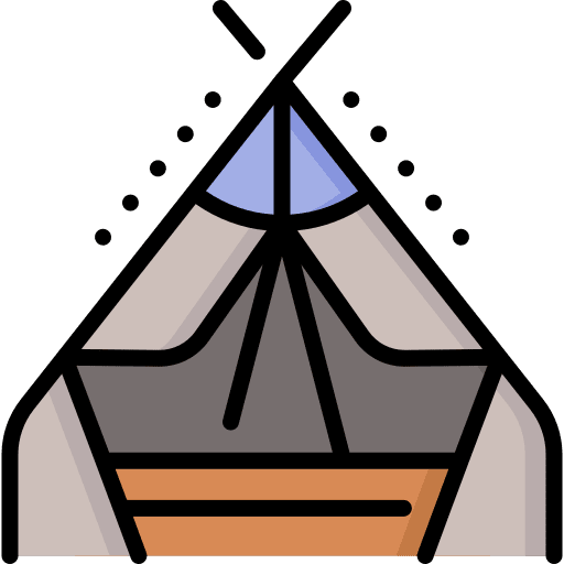 Teepee teepee tent camping icon