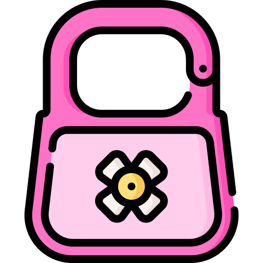 Bib kid and baby cloth baby icon