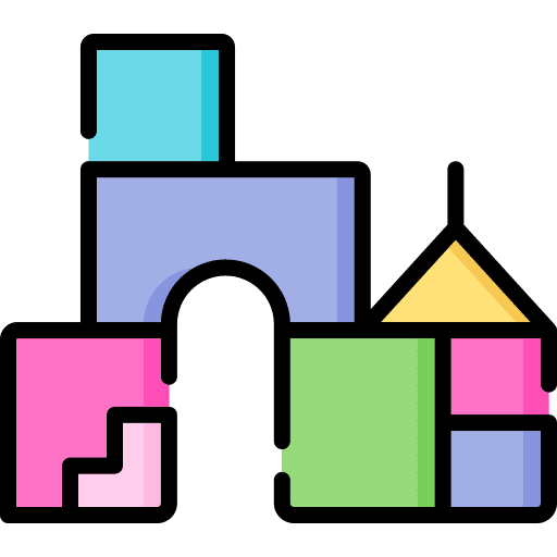 Blocks toy children piece icon