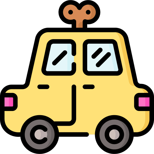 Car toy childhood child children icon