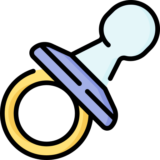 Pacifier children pacifier toy icon