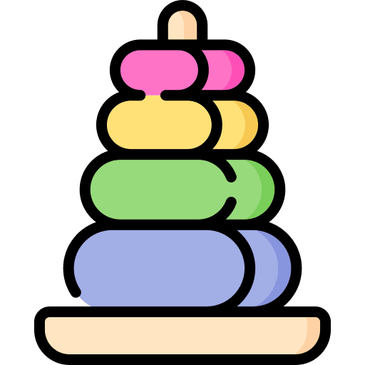 Rings child stacking children icon