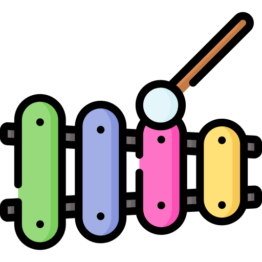 Xylophone percussion musical instrument music and multimedia icon
