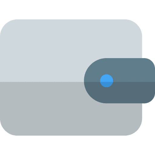 Wallet holder business and finance notes icon