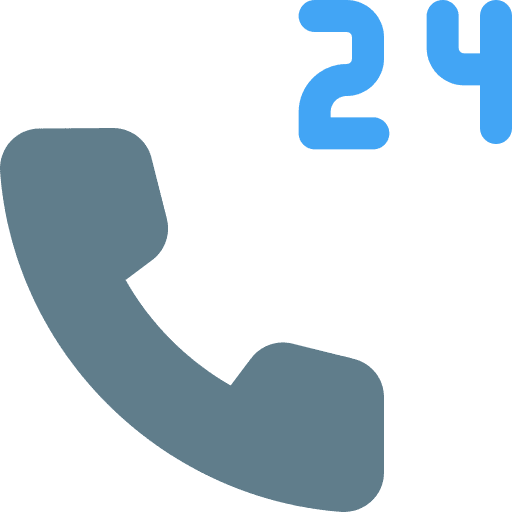 24 hours smartphone assistance communications icon
