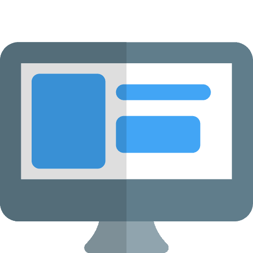 Computer monitor technology screen icon