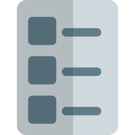 List document paper index icon
