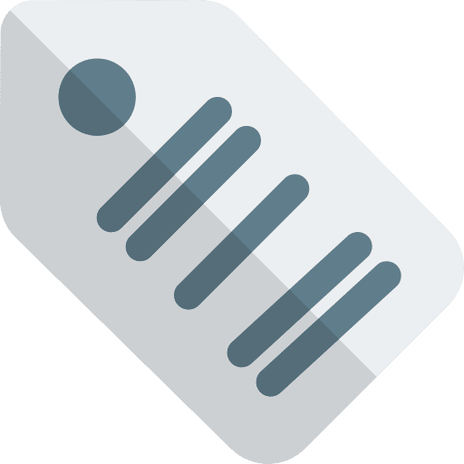 Price label tag shopping icon