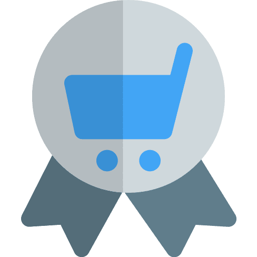 Badge commerce shopping supermarket icon