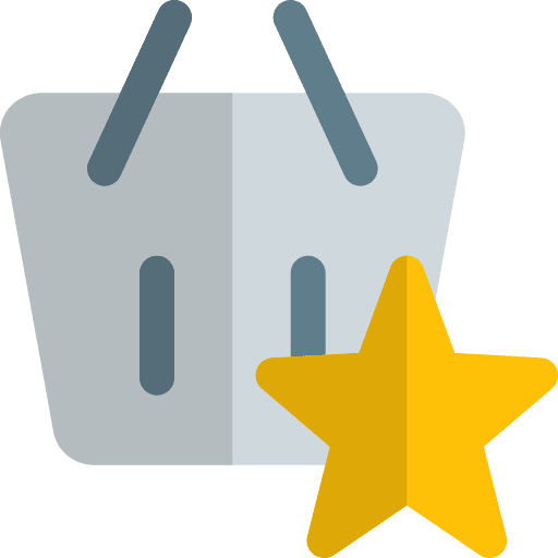 Star rating favorite commerce and shopping shopping center icon