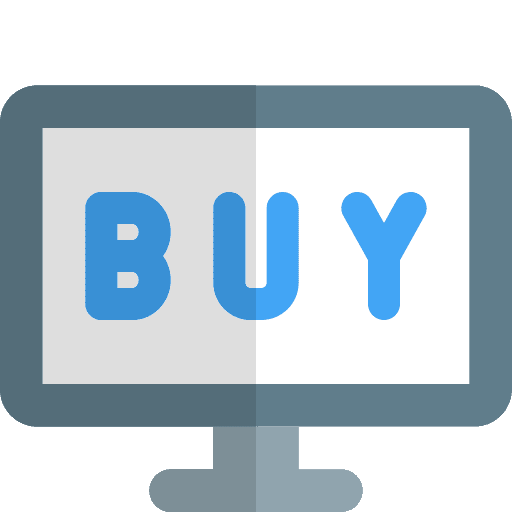 Online store computer online shopping monitor icon