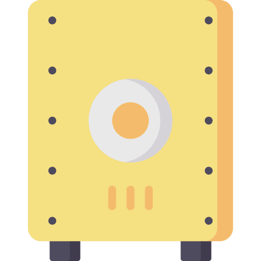 Cajon music and multimedia drum percussion instrument icon