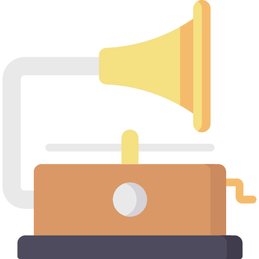 Gramophone antique vintage gramophone icon