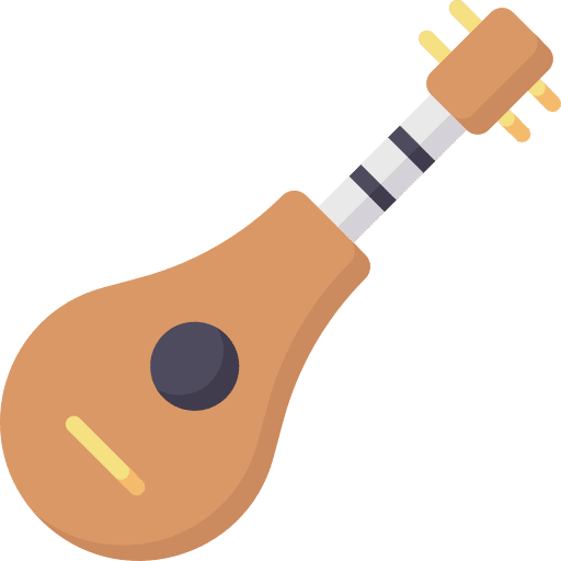 Mandolin harmony folk music icon