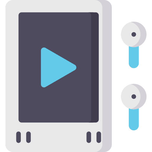 Music player electronics music player play button icon
