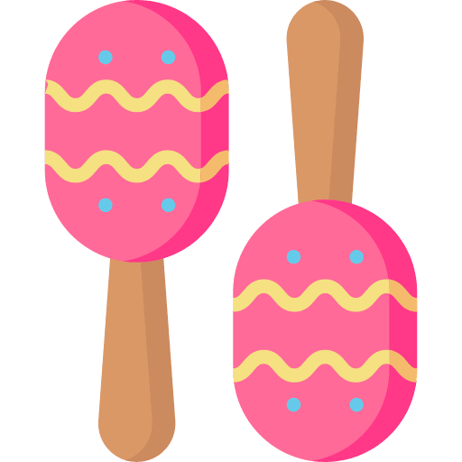 Shaker music and multimedia musical instrument orchestra icon