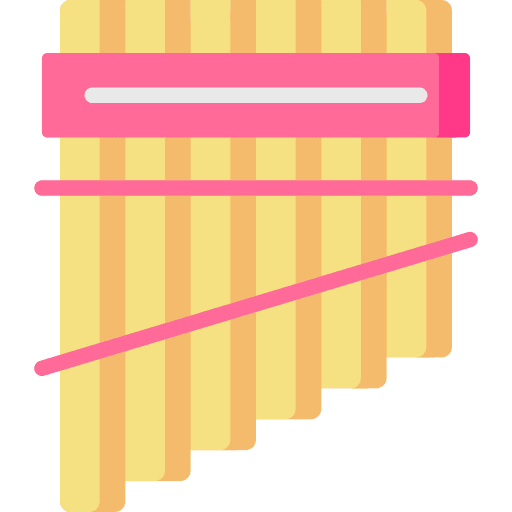 Siku tubes wind instrument music and multimedia icon