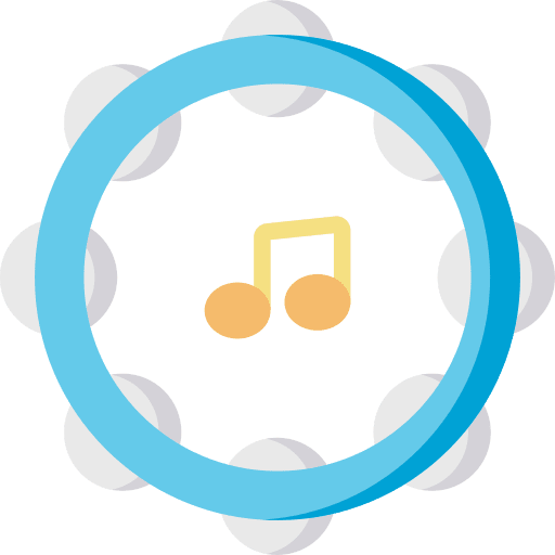 Tambourine music instrument musical music icon