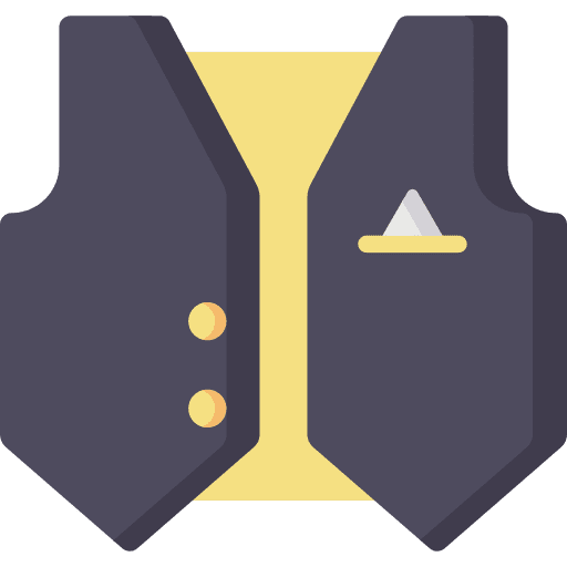 Vest suit fashion vest icon