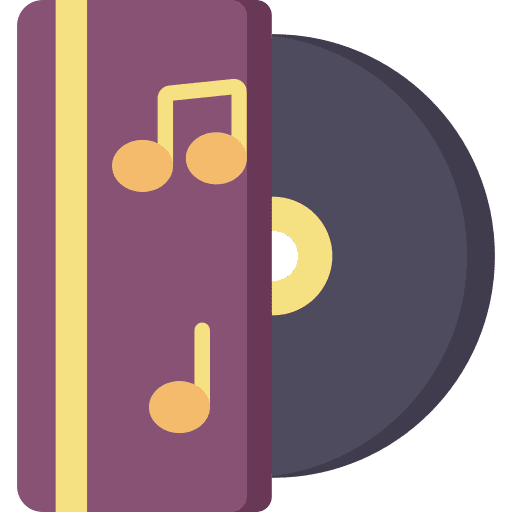 Vinyl electronics vinyl record music album icon