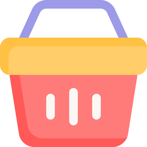 Basket online store container basket icon