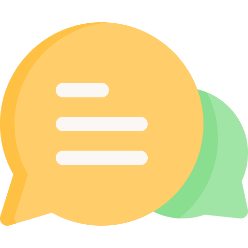 Chat google talk speech communication icon