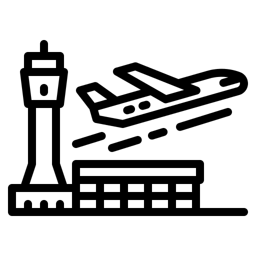 Airport airport transportation control room icon