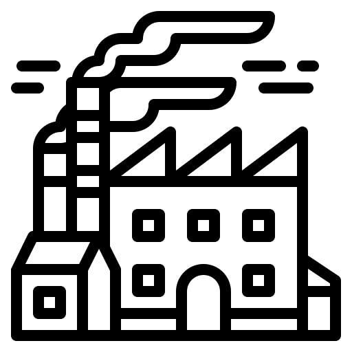 Factory industrial contamination industry icon