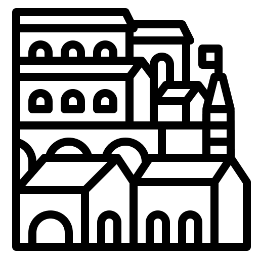 Town building church city icon