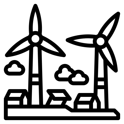 Windmill ecology and environment sustainability wind energy icon