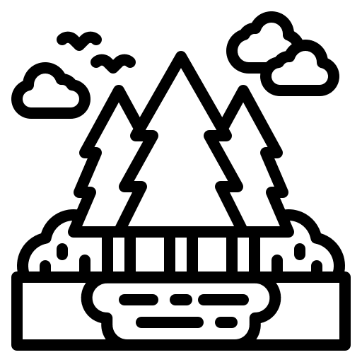 Forest tree forest pines icon