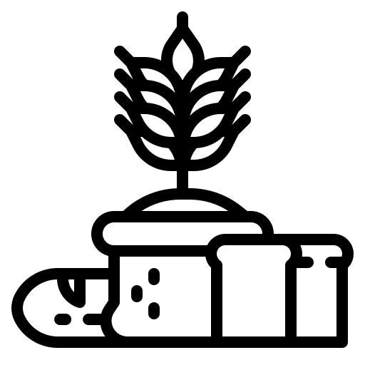 Wheat food food and restaurant nature icon