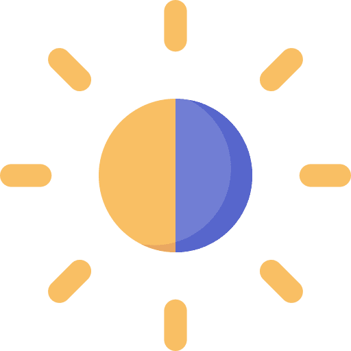 Brightness contrast brightness interface icon