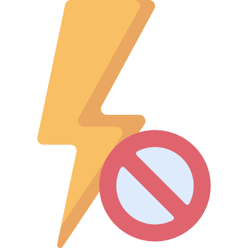 Flash off electronics flashlight camera flash icon