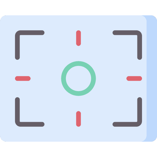 Focus photo camera center focus photograph icon