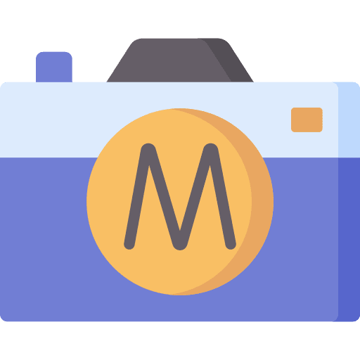 Manual setting photograph interface icon